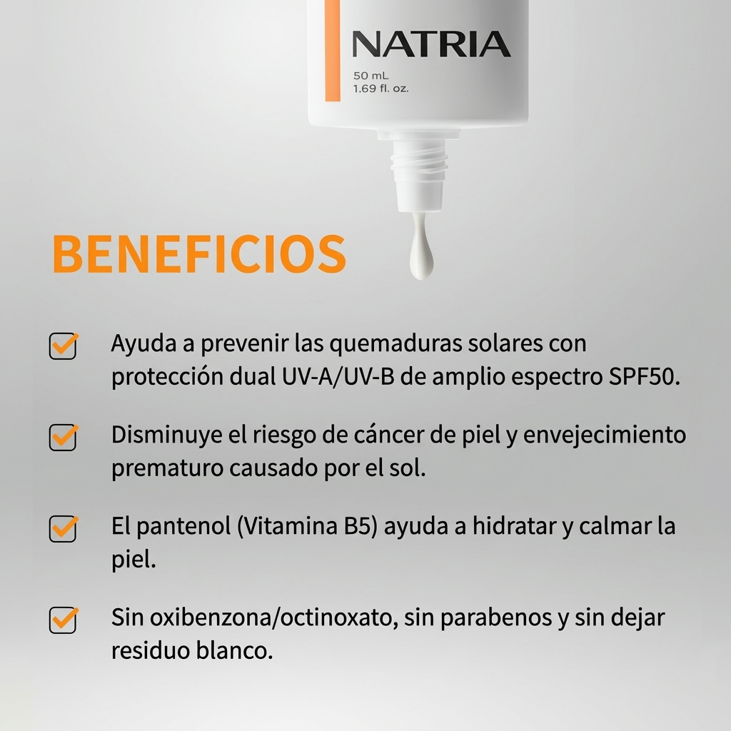Natria® Crema Solar Aclara y Protege