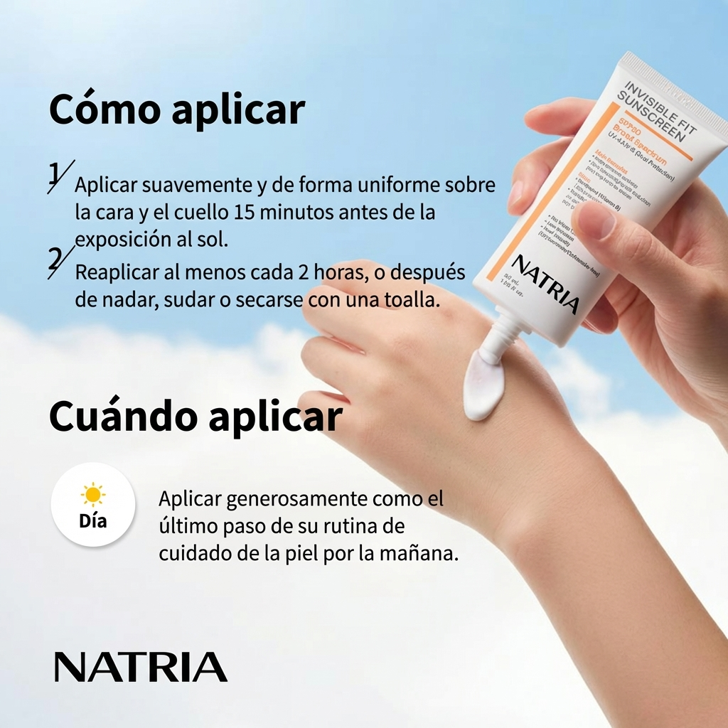Natria® Crema Solar Aclara y Protege