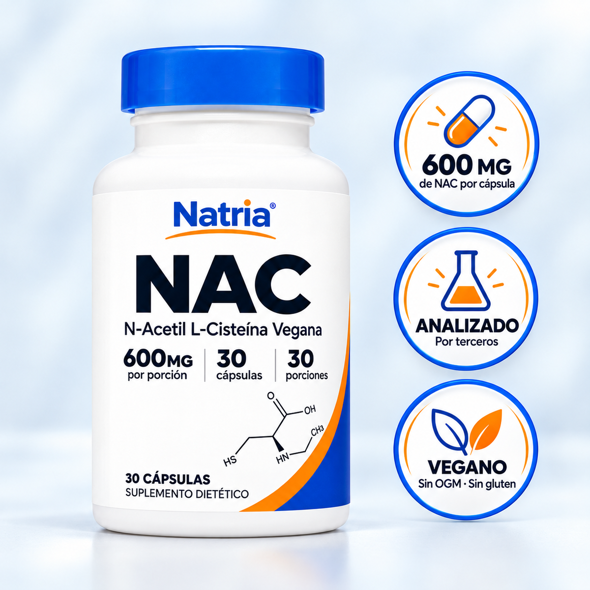 Natria® Acetilcisteína (NAC) en Cápsulas