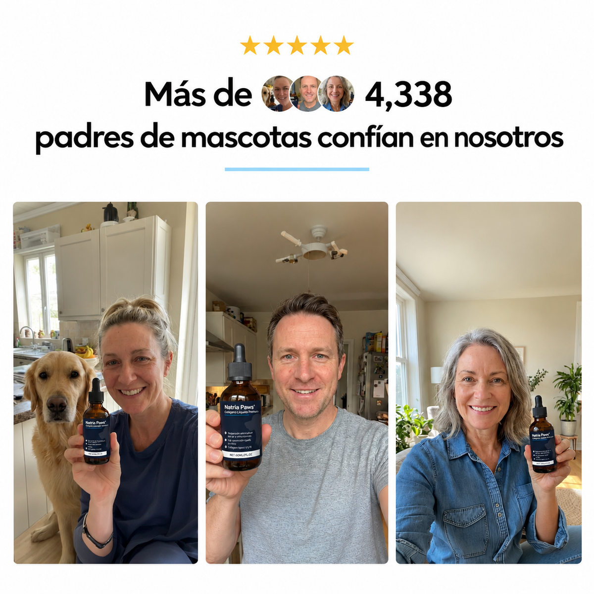 Natria Paws® Colágeno Líquido Premium